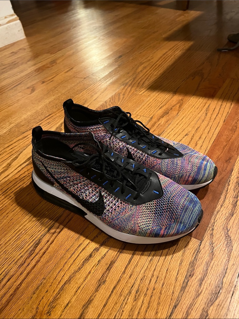 Nike Multicolor Knit Sneakers with Black Accents Size 12 M - Picture 4 of 12